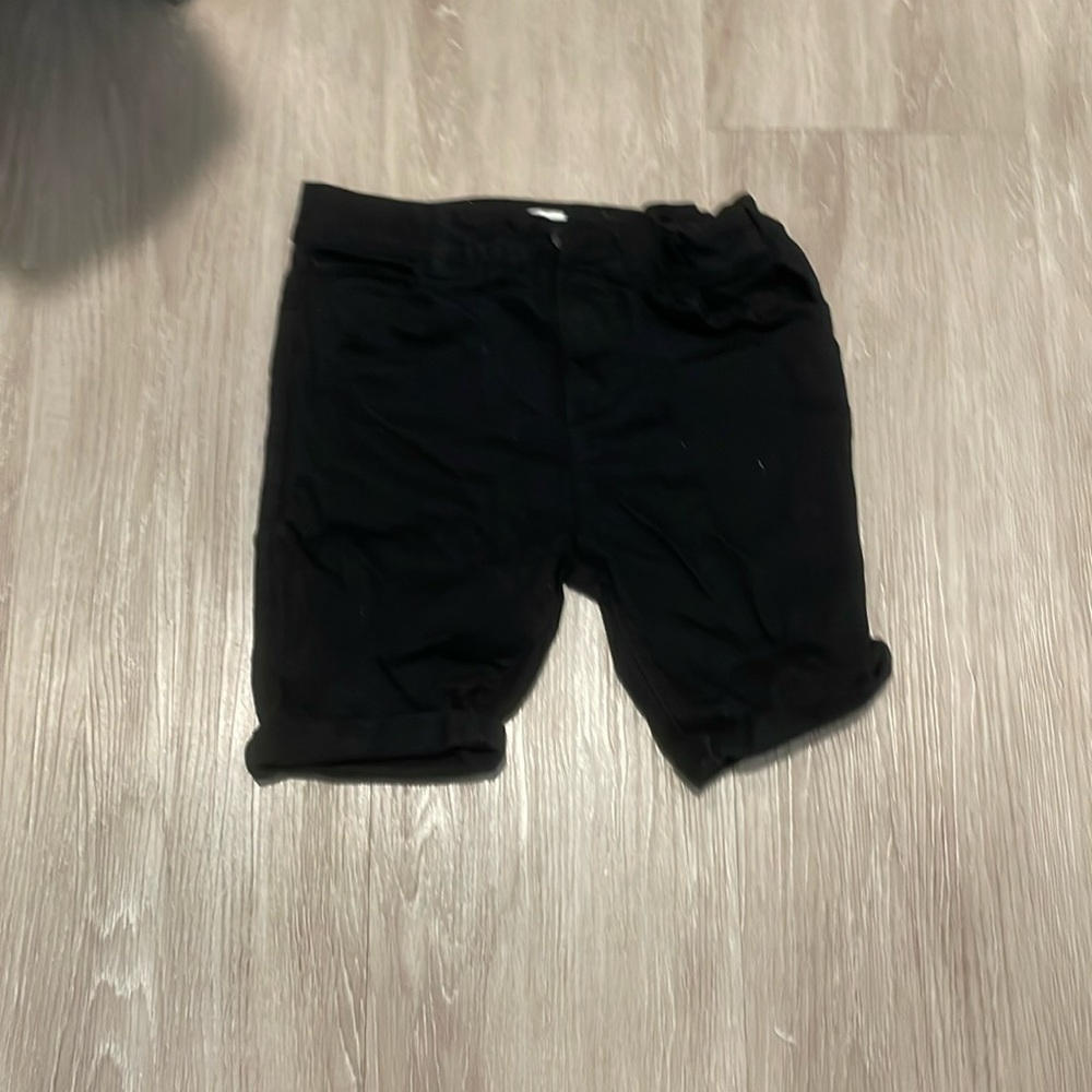 Black Jean Shorts